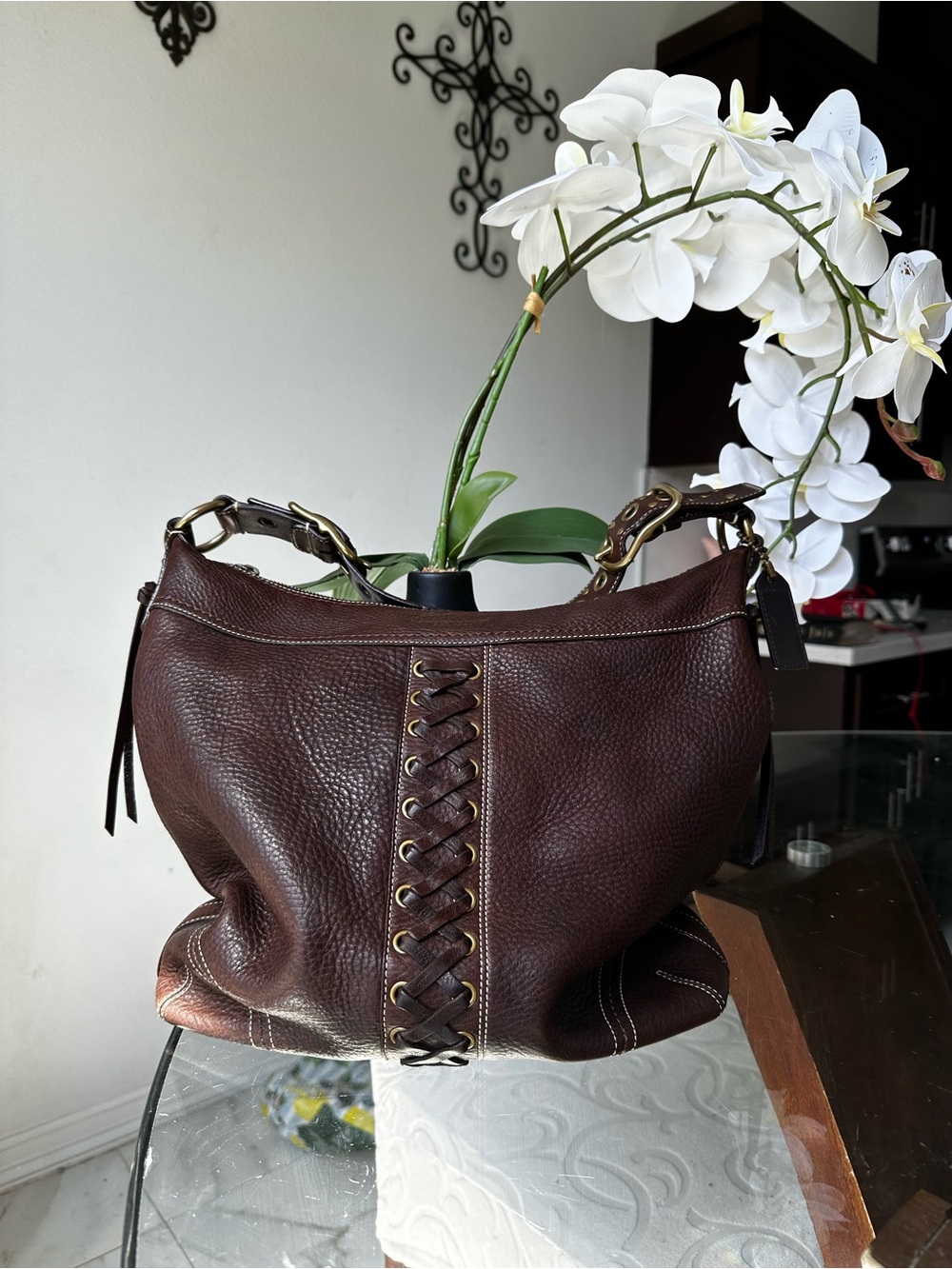 Coach Brown Chelsea with lace up - Picture 4 of 12
